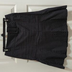 M.K.M. Designs Women's Fit & Flare Polka Dot Knee Length Skirt Size 5/6